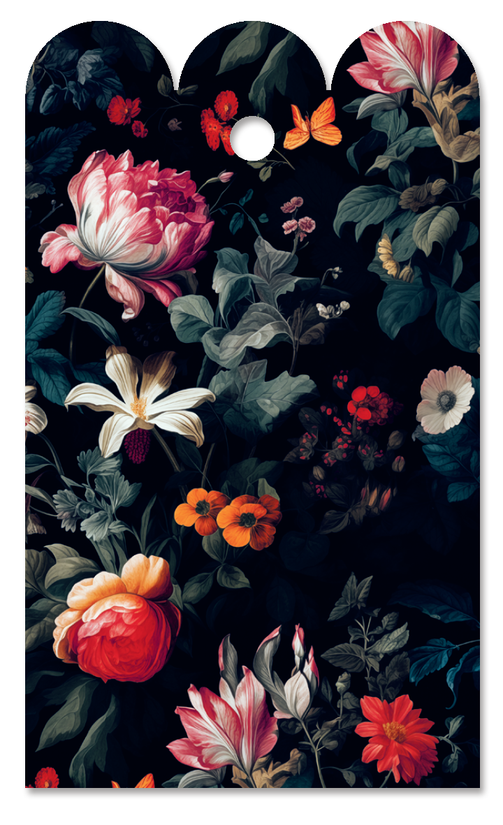 Florales 'alte Meister' Geschenkanhänger