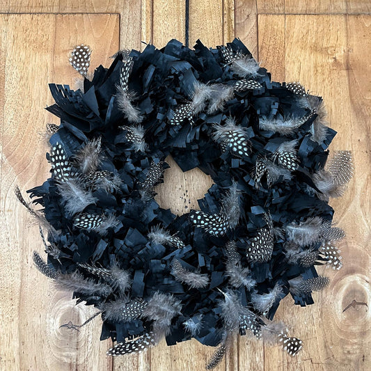 Papierkranz schwarz