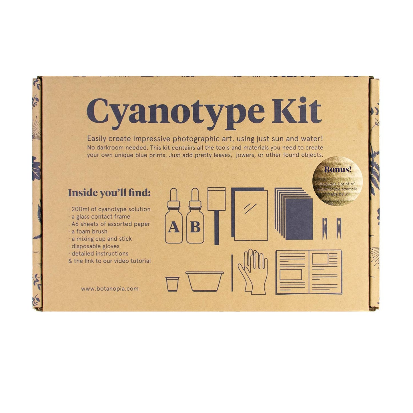 Cyanotypie DIY Kit – Botanische Kunstdrucke selbst gestalten