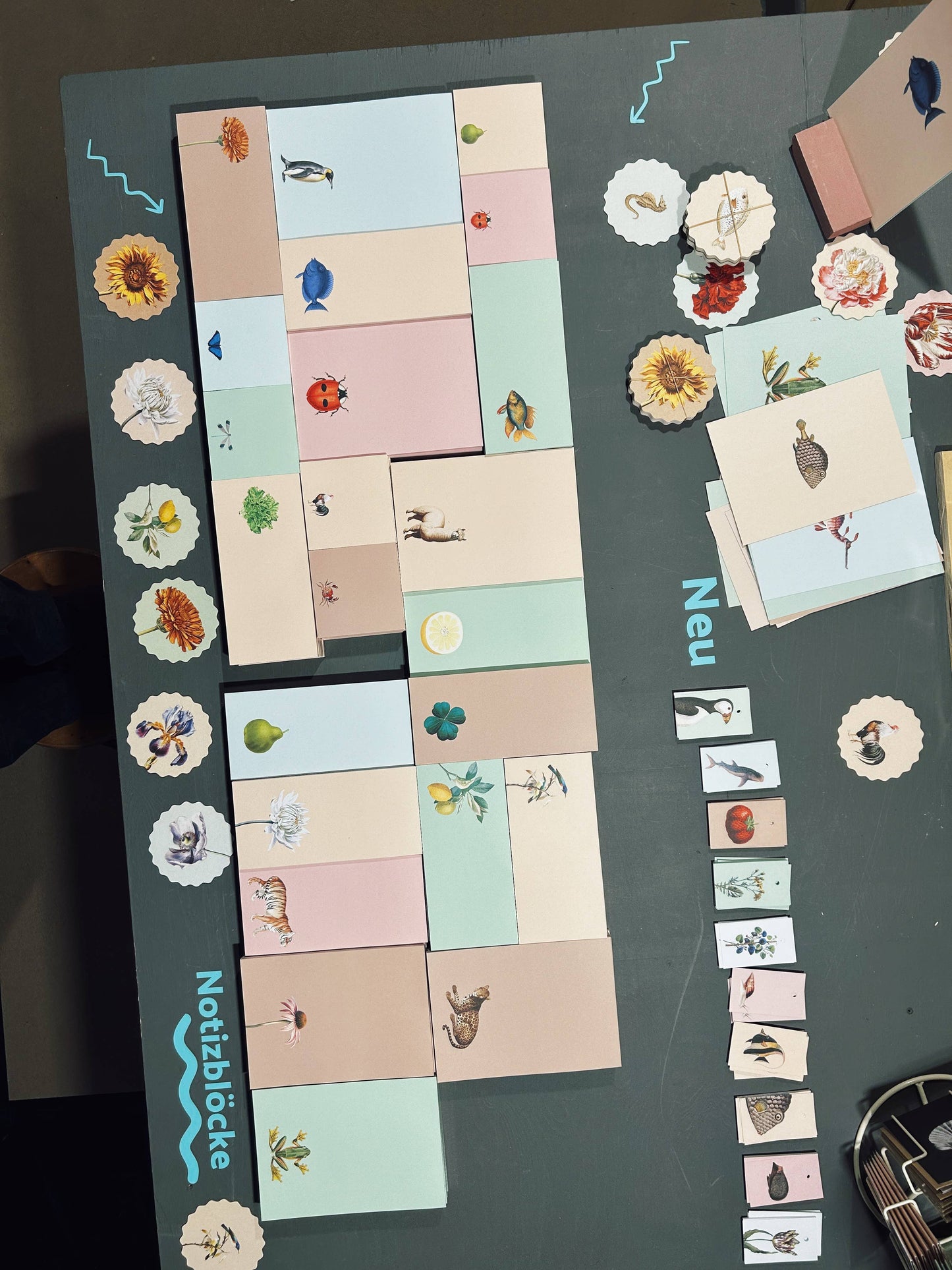 Dahlia Notizblock Einkaufsliste