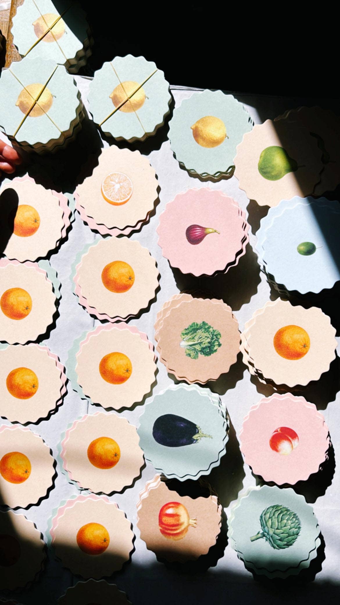 Untersetzer-Set Obst & Gemüse 🍋🥑🍊