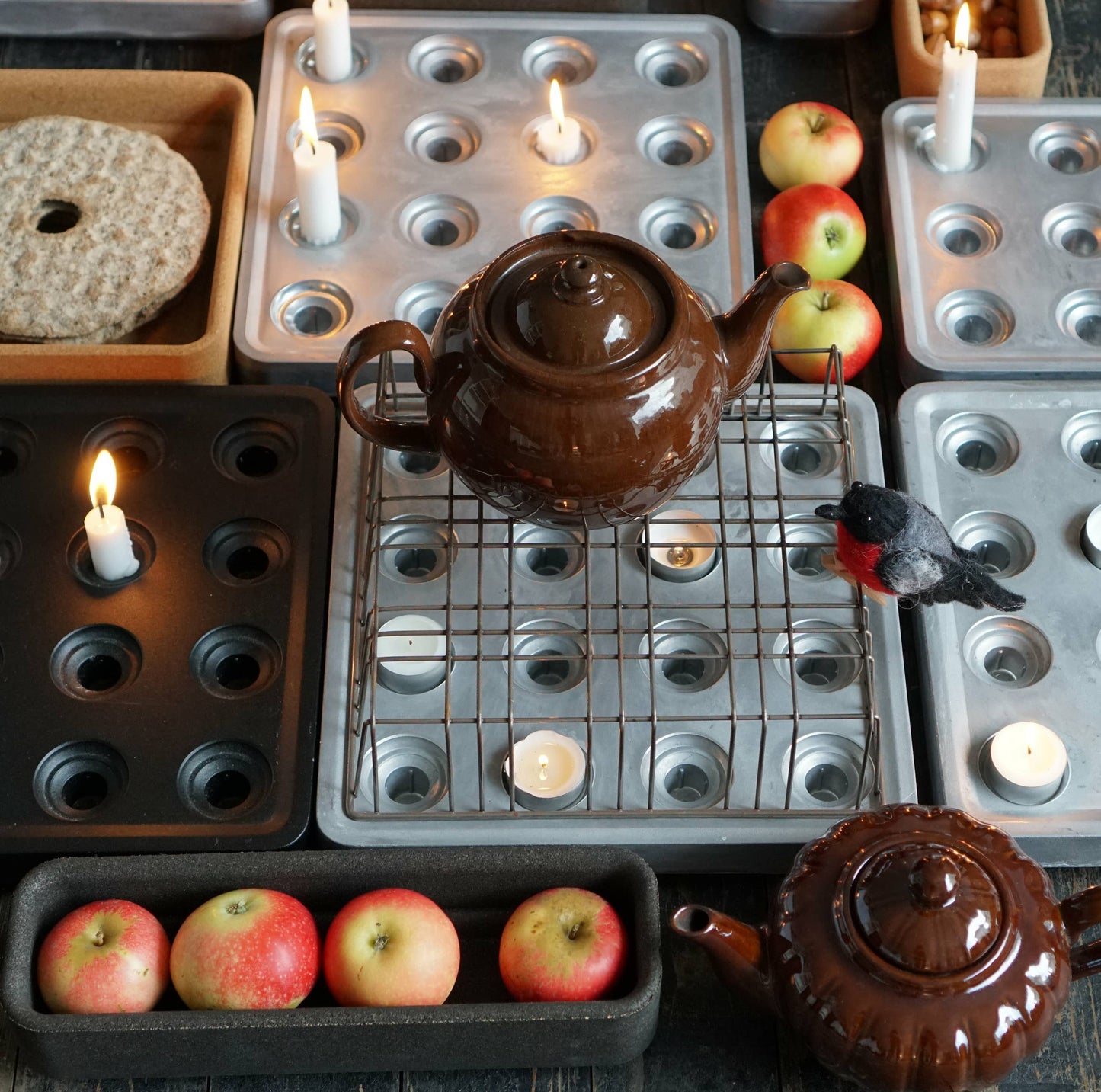 Kerzenhalter "Stumpastaken" - ein Designklassiker! - 16 Kerzen