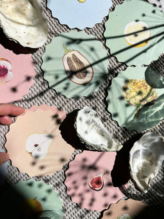 Untersetzer-Set Obst & Gemüse 🍋🥑🍊