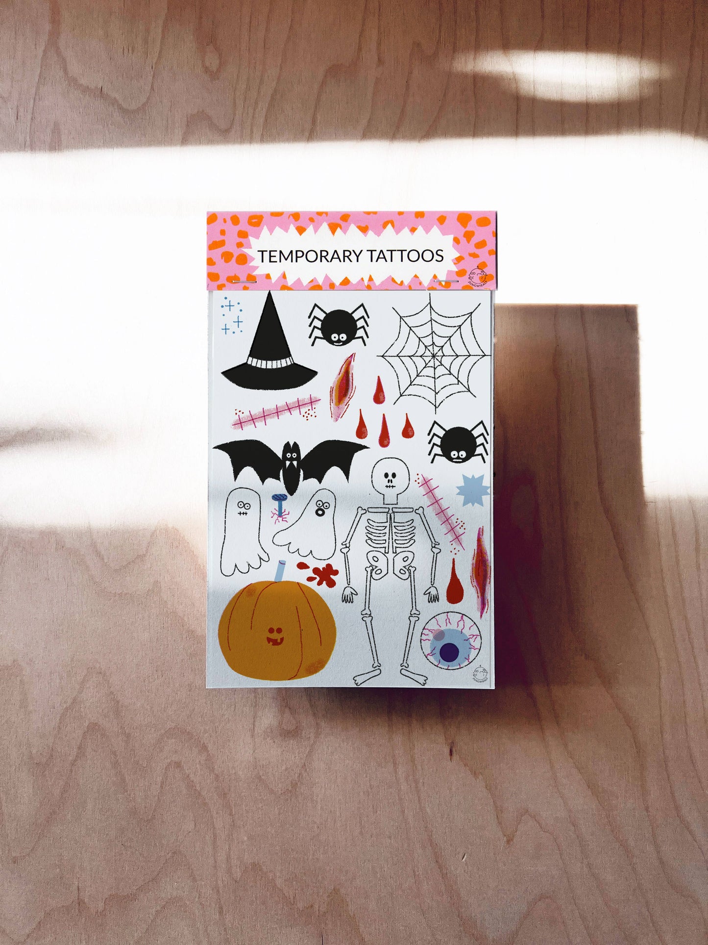 Halloween Temporäre Tattoos DIN A6