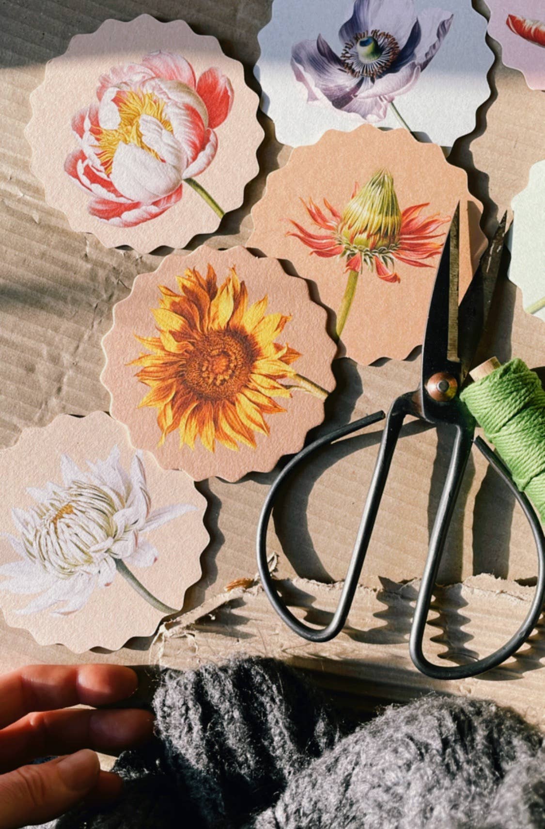 Untersetzer-Set Blumen 🌻🌸🌼