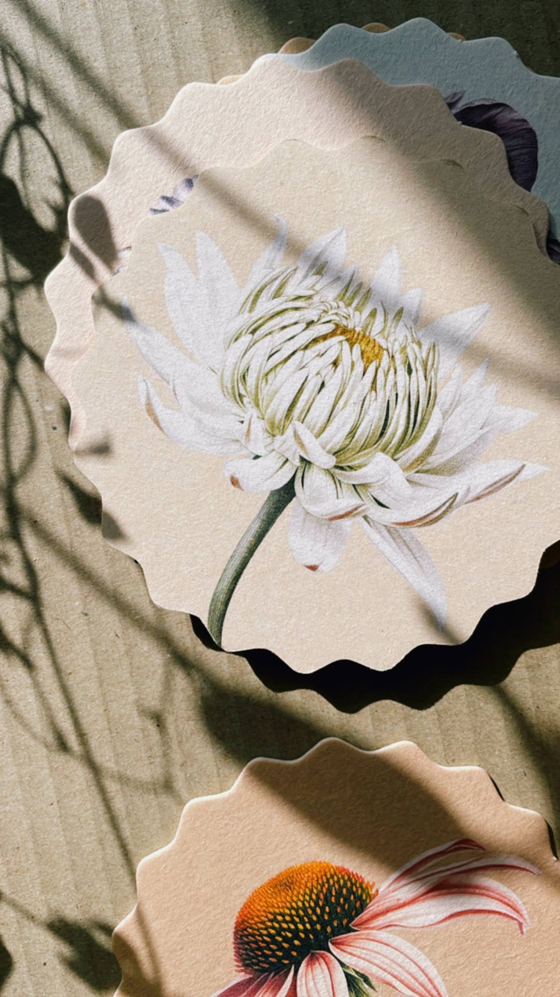 Untersetzer-Set Blumen 🌻🌸🌼