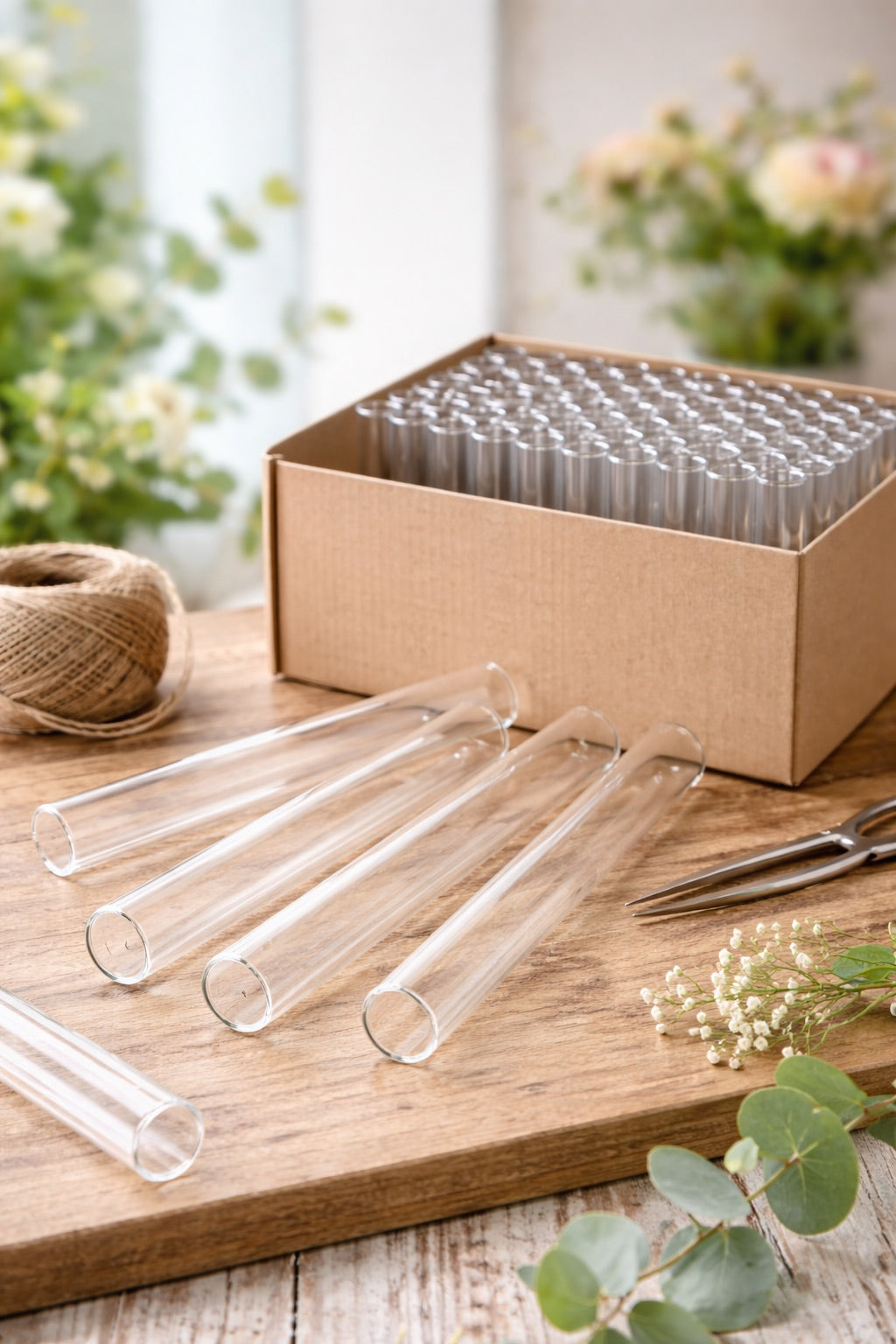 Floristische Reagenzgläser – 6-er Set | Ideal für Blumen, Dekoration & DIY