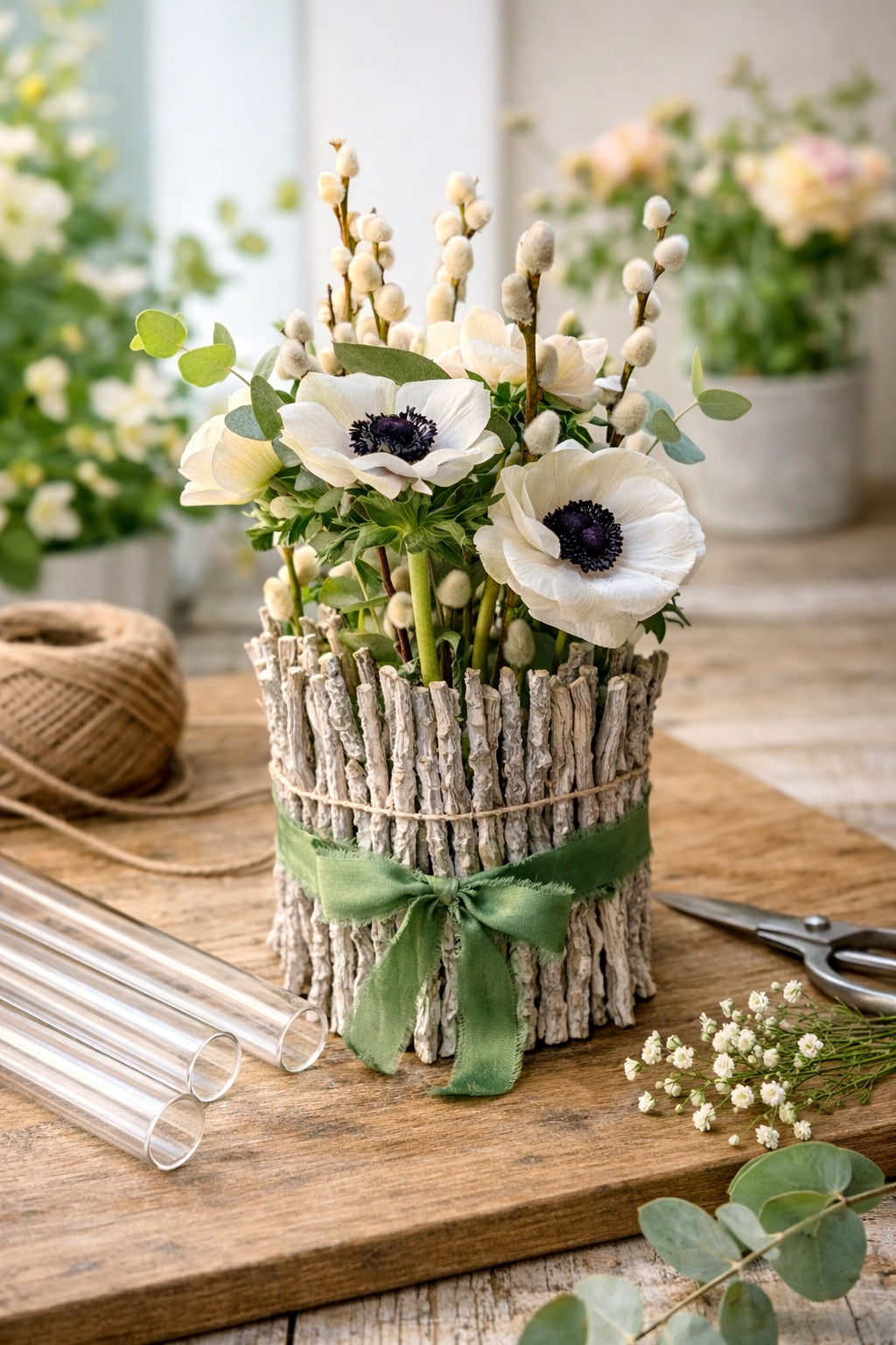 Floristische Reagenzgläser – 6-er Set | Ideal für Blumen, Dekoration & DIY