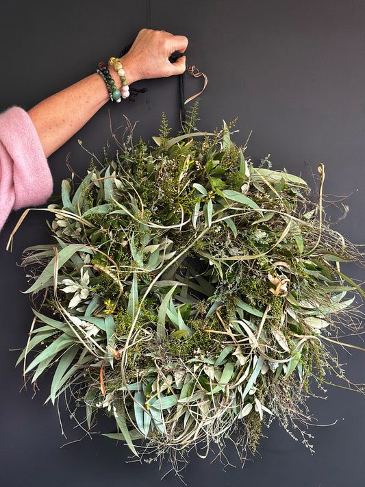 Grosser grüner Kranz, gemischt (Ø 50 cm, Höhe 15 cm)