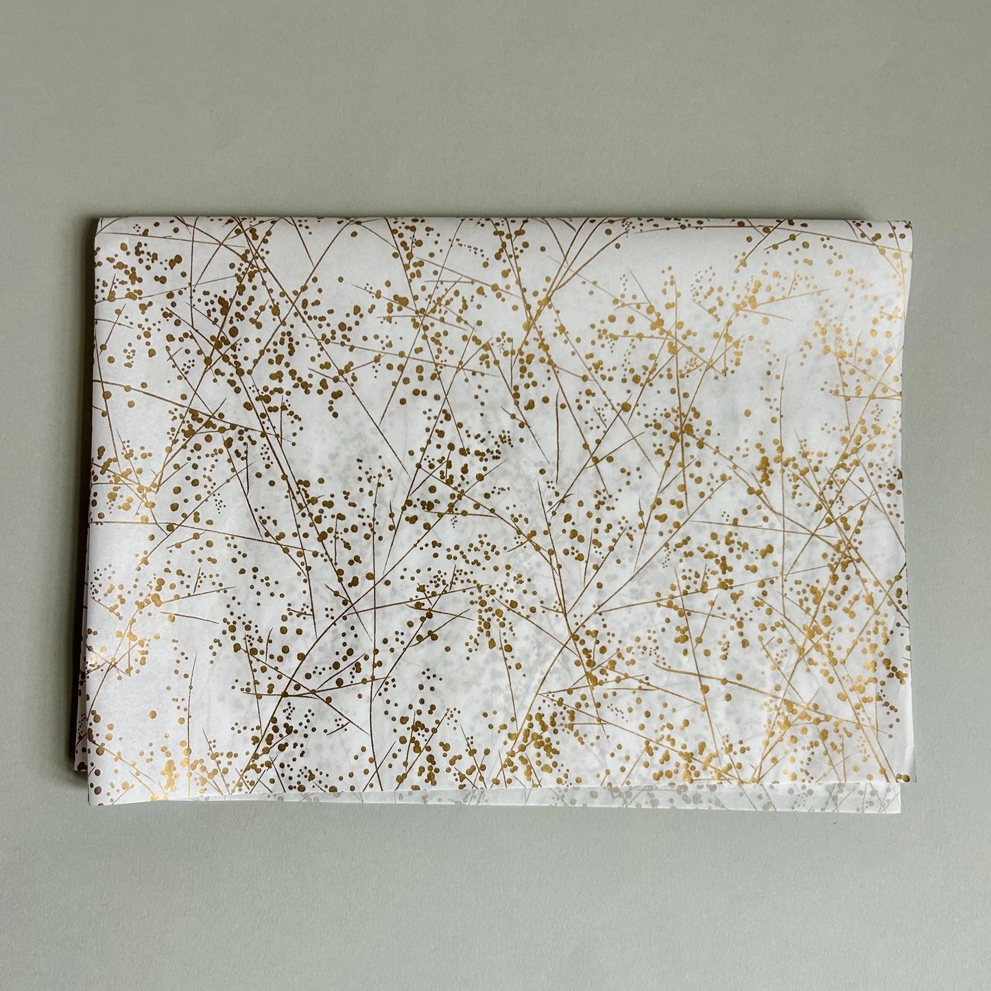 Seidenpapier - gemustert gold