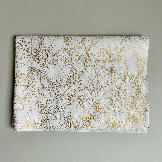 Seidenpapier - gemustert gold