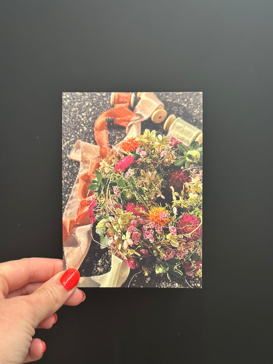 Postkarte Frühlingskranz