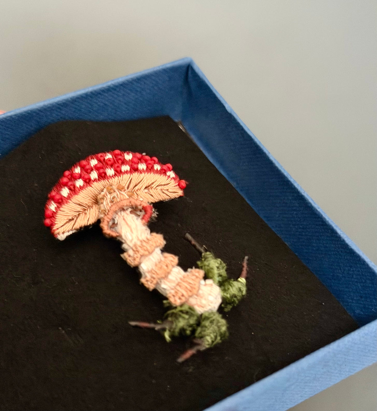 Fliegenpilz – Fly Amanita Mushroom Brosche