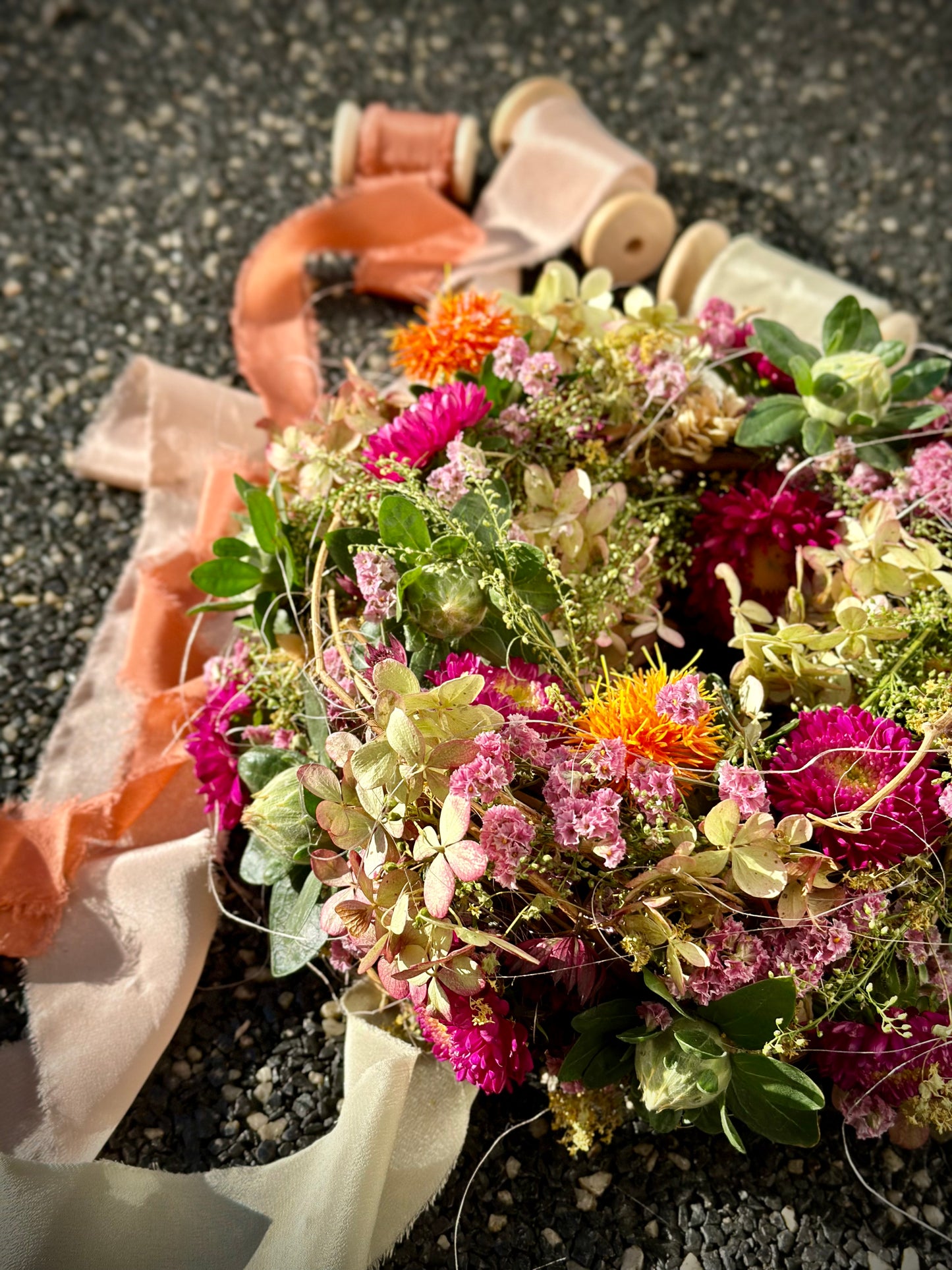 Postkarte Frühlingskranz