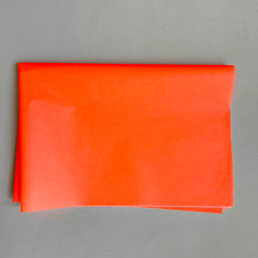 Seidenpapier - uni, neon koralle