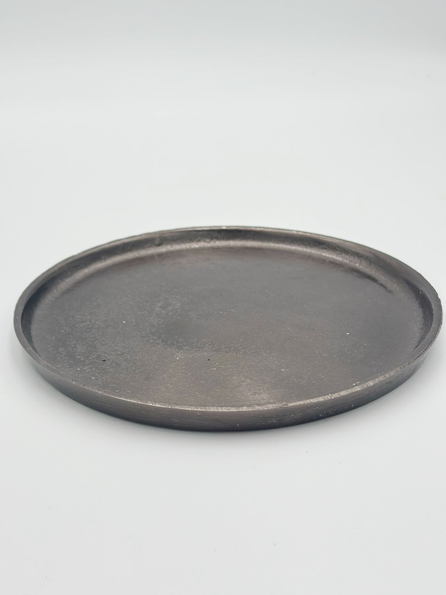 Metall Tablett Bronze