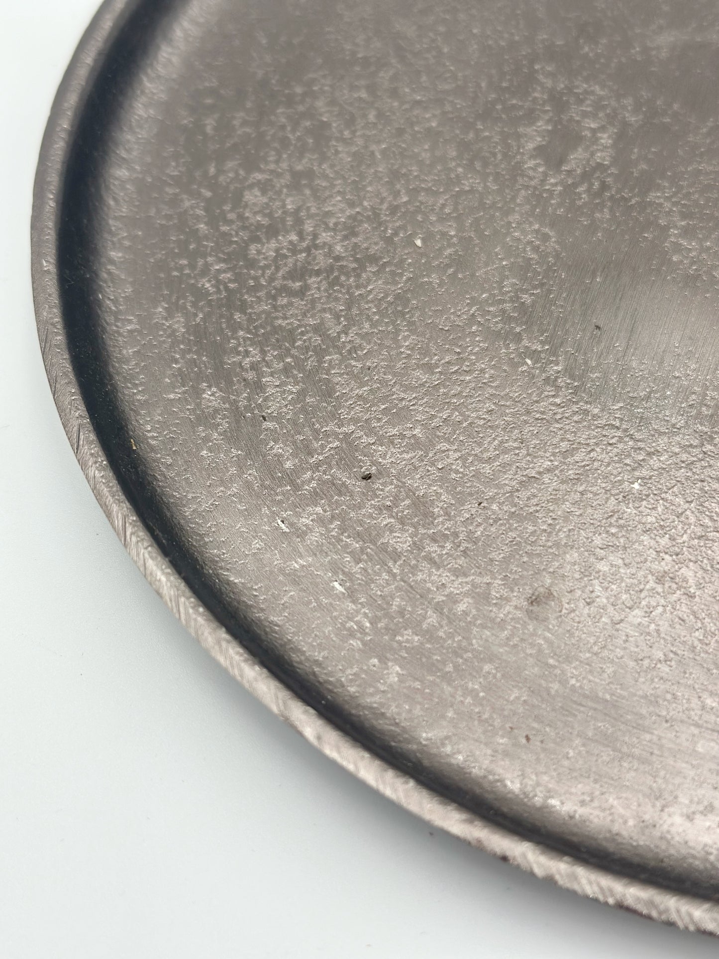 Metall Tablett Bronze