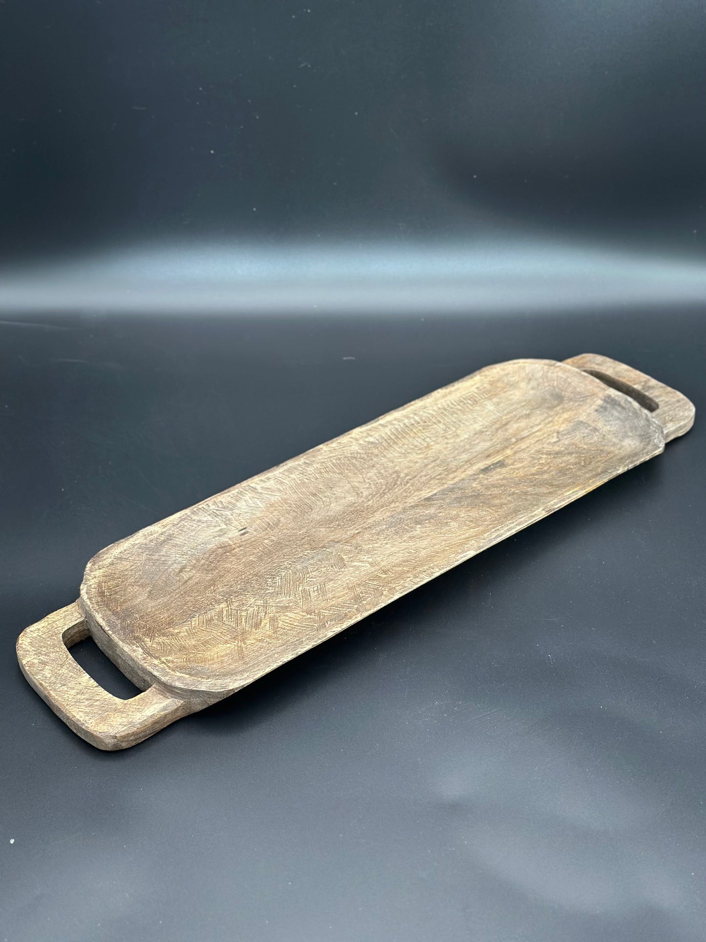 Holztablett mit Henkel