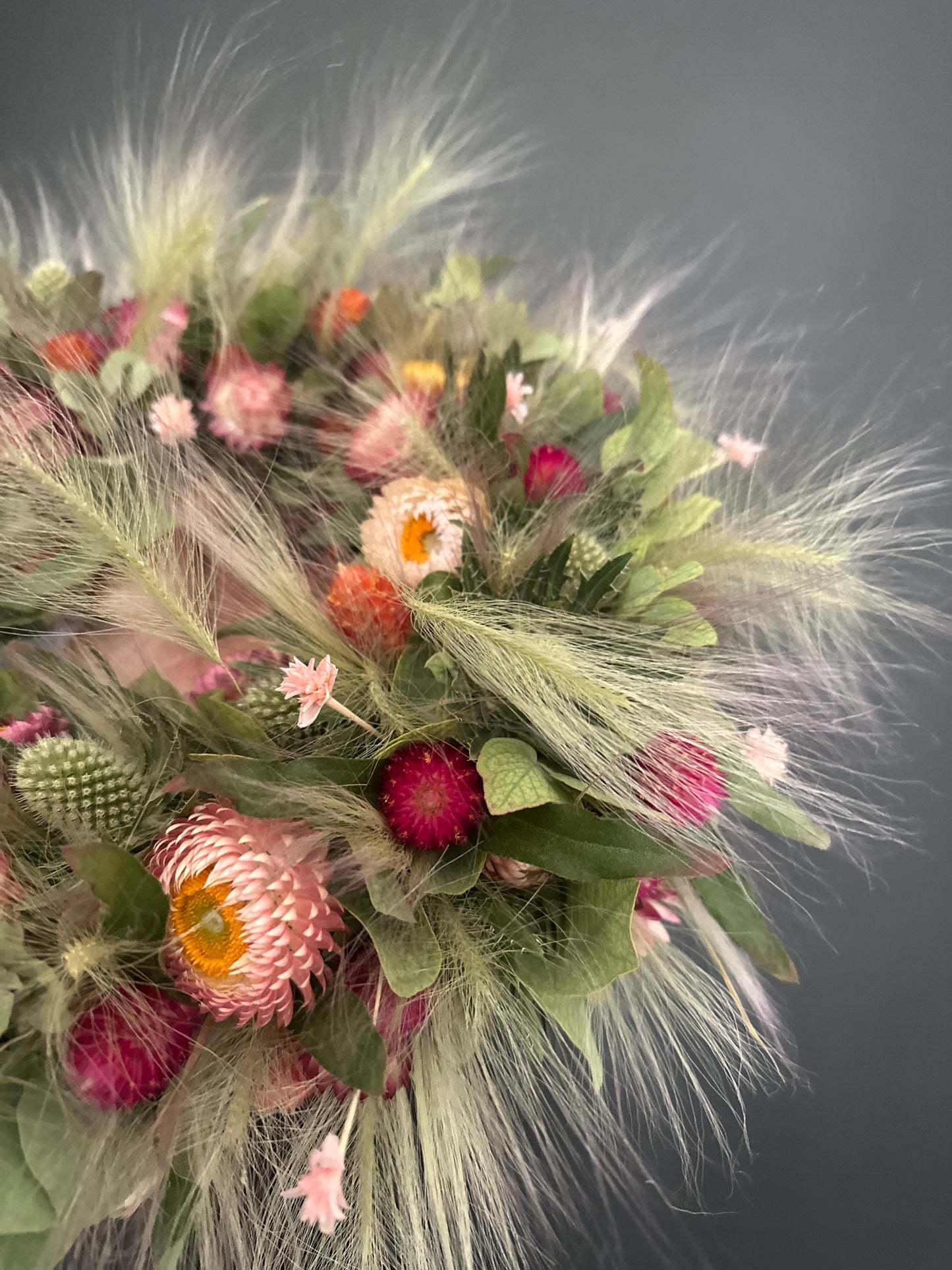 Spätsommer Kranz aus Trockenblumen