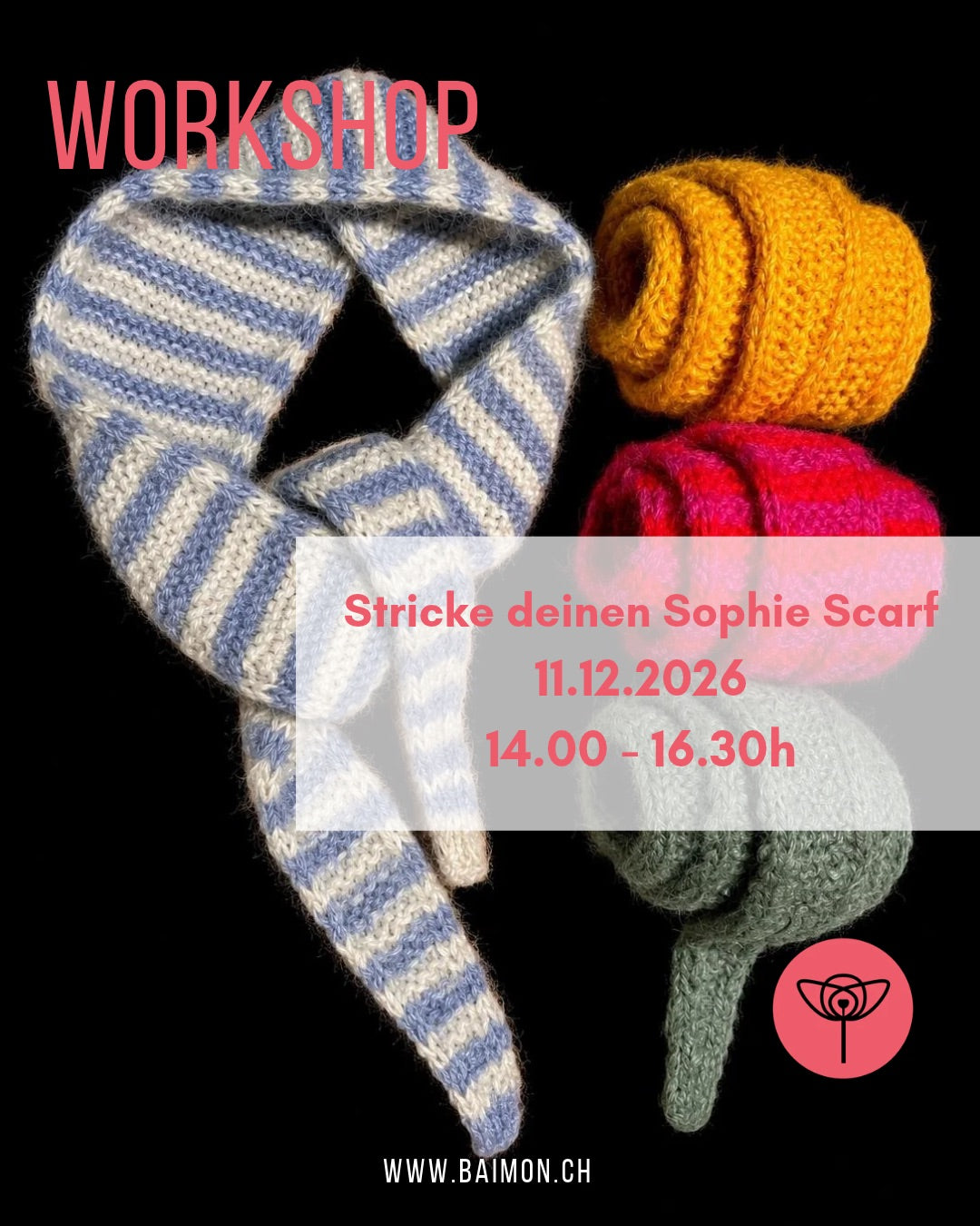 Kurs - Sophie Scarf stricken, 11.12.2026