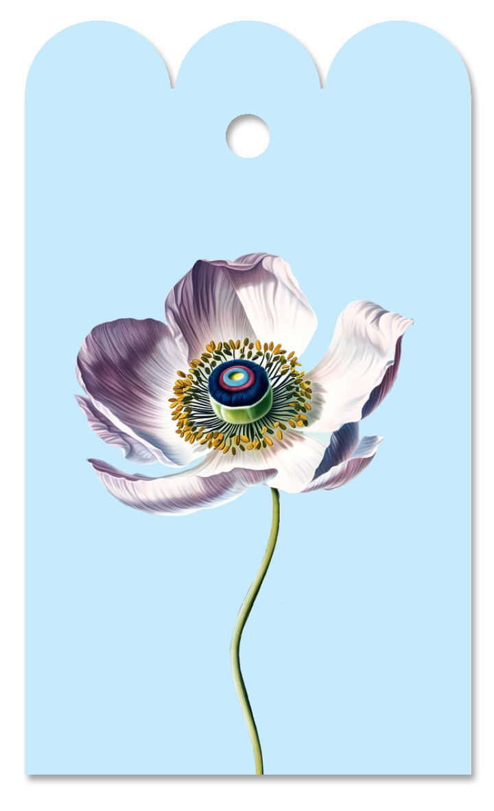 Anemonen-Geschenkanhänger