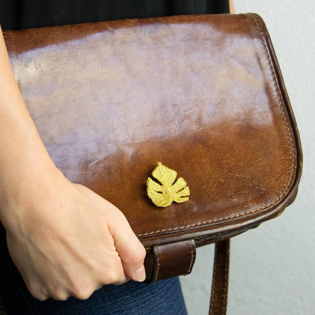 Bestickte Broschen – Blätter Set (3 Stück)