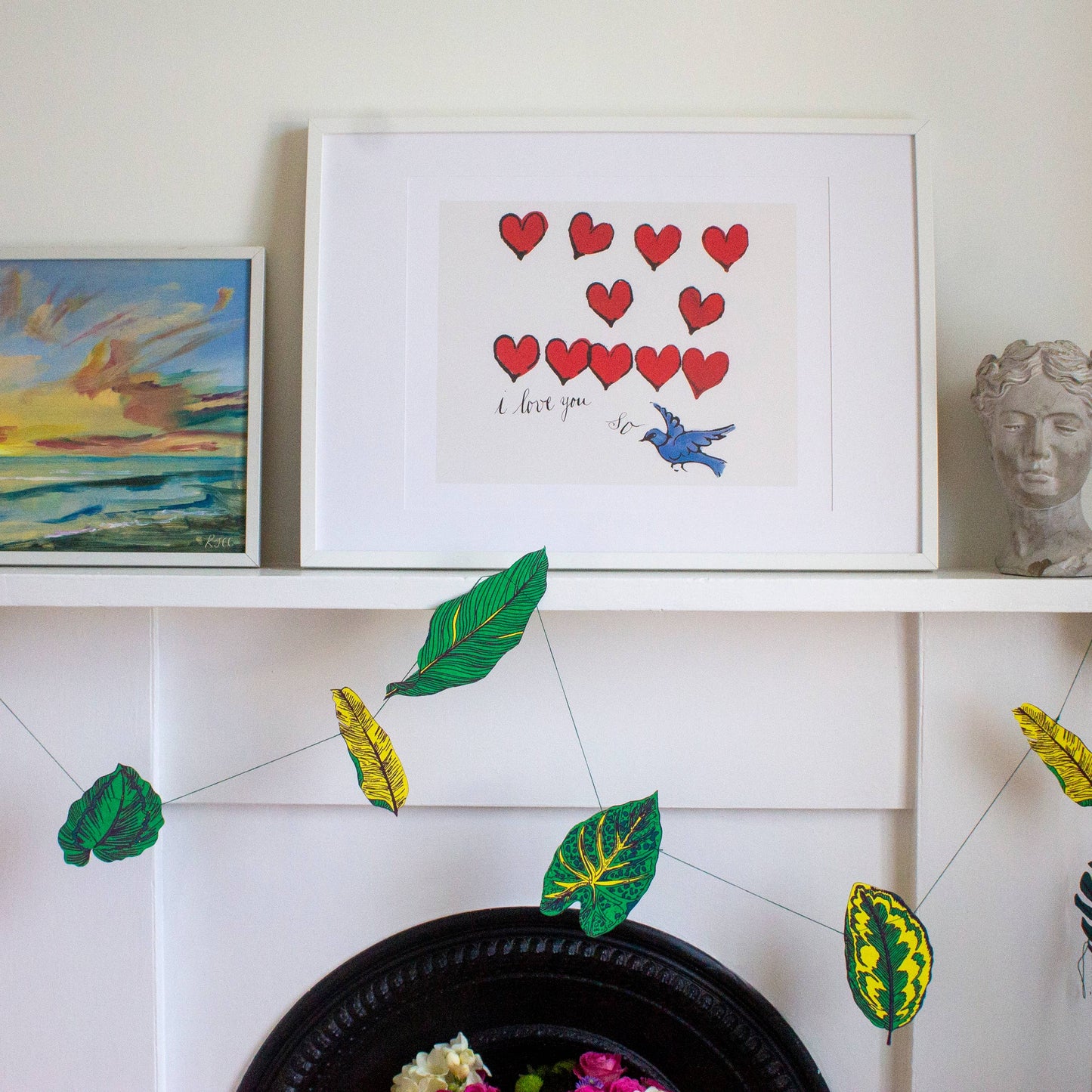 Girlande mit Tropischen Blättern