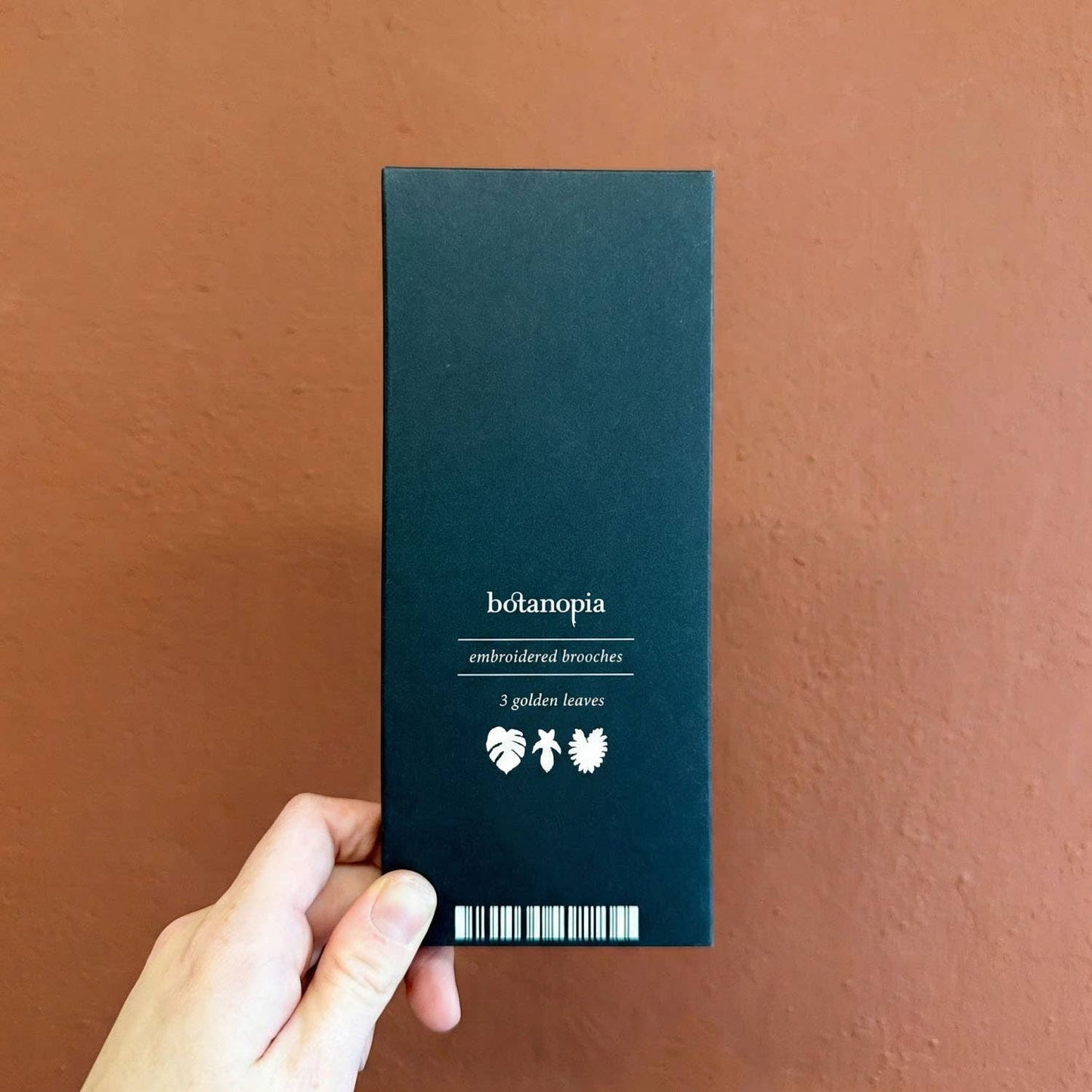 Bestickte Broschen – Blätter Set (3 Stück)