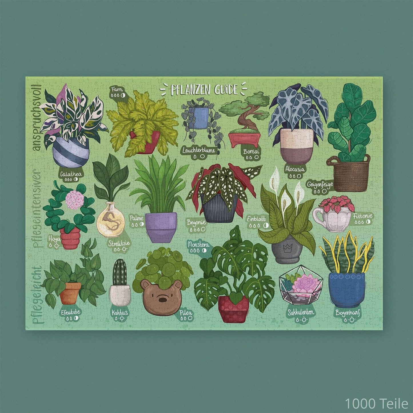 Pflanzen Guide Puzzle: Grün / 500