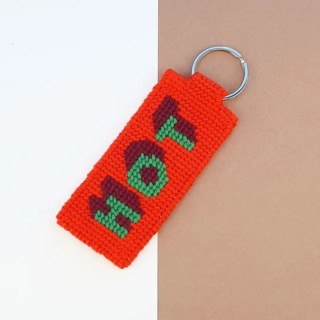 Canevas-Set – DIY – Schlüsselanhänger – Chili/Hot