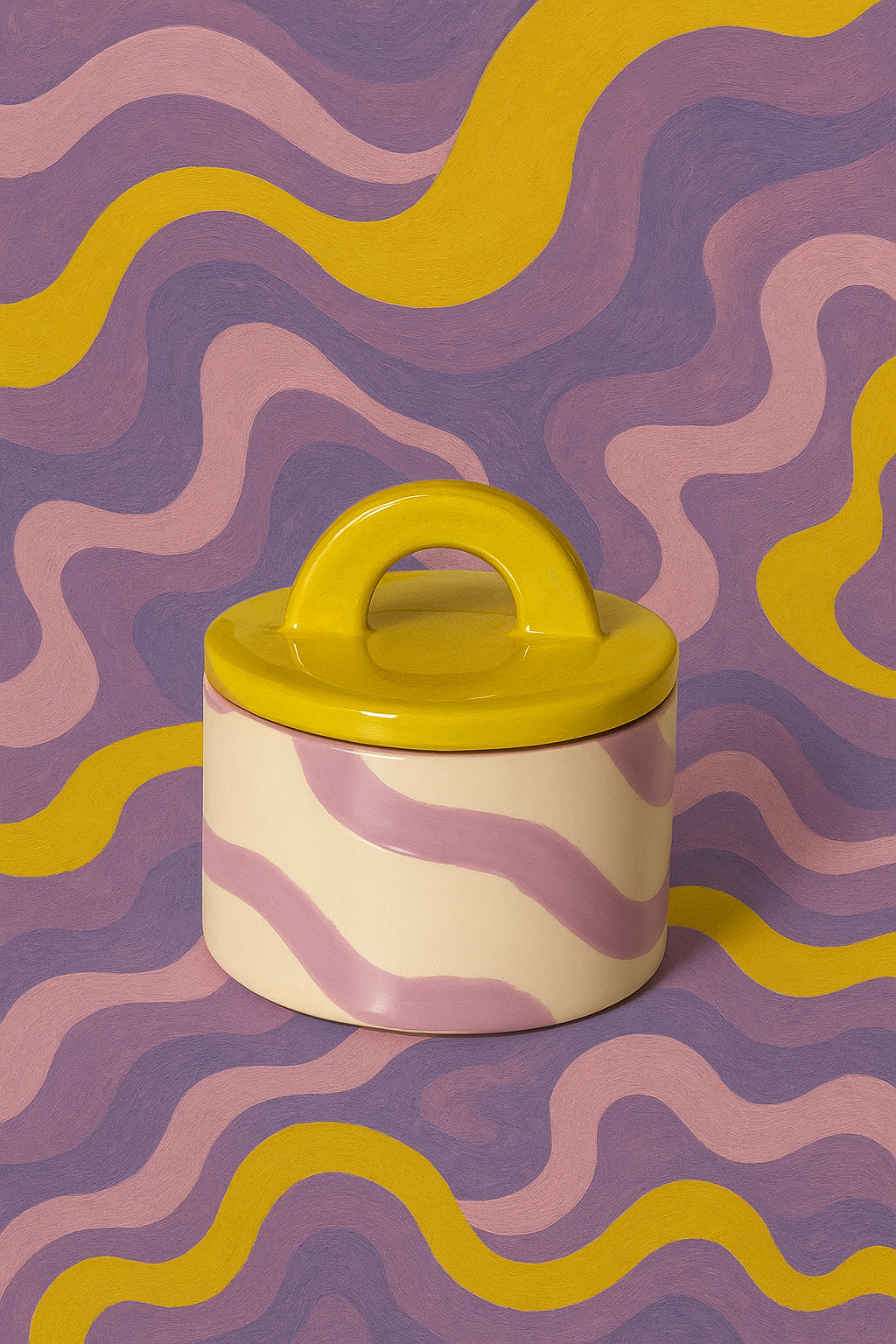 Maegen Pablo – Water Lotus & Rose – Lilac/Yellow