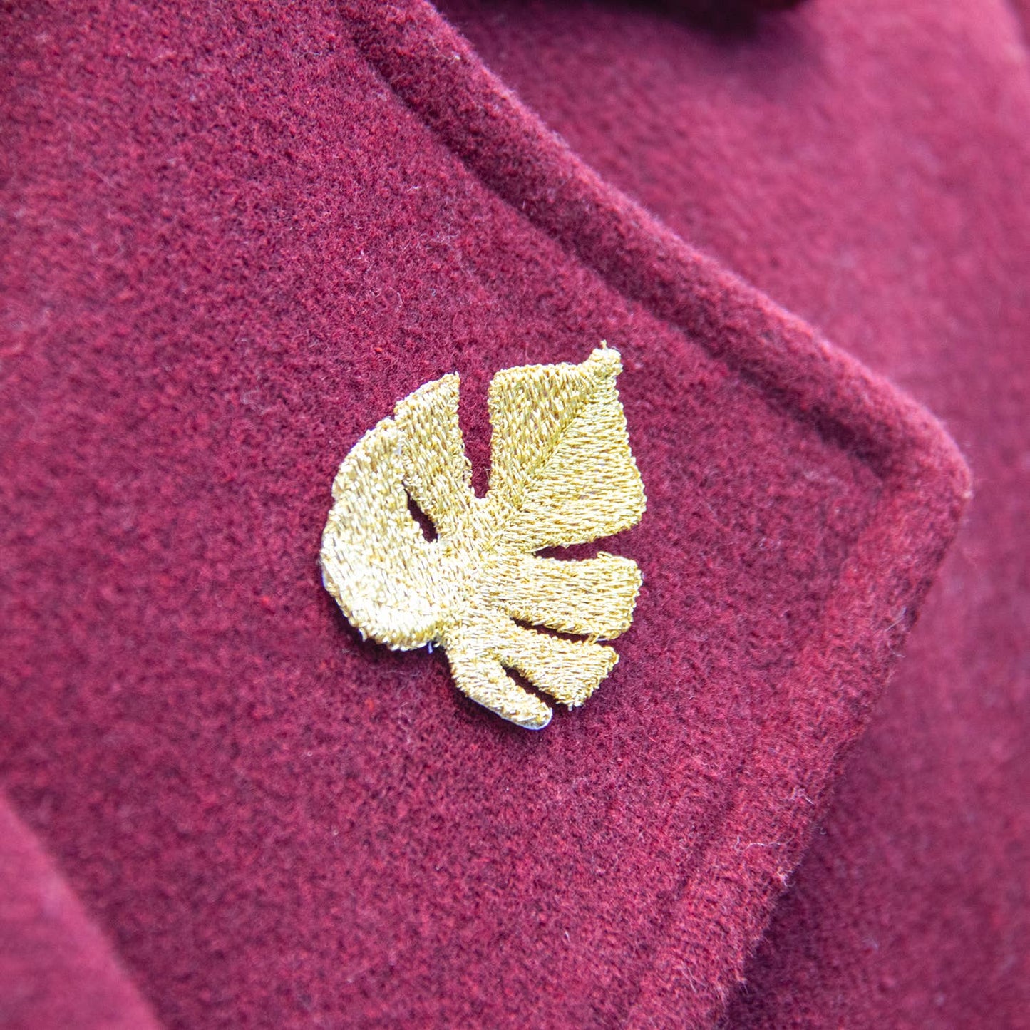 Bestickte Broschen – Blätter Set (3 Stück)