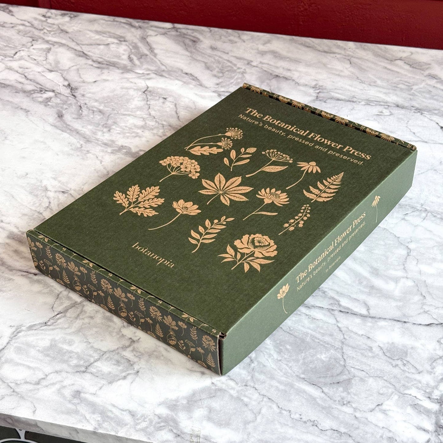 Blumenpresse von Botanopia – Stilvolle Pflanzenpresse im Buchdesign (19 × 25 cm)