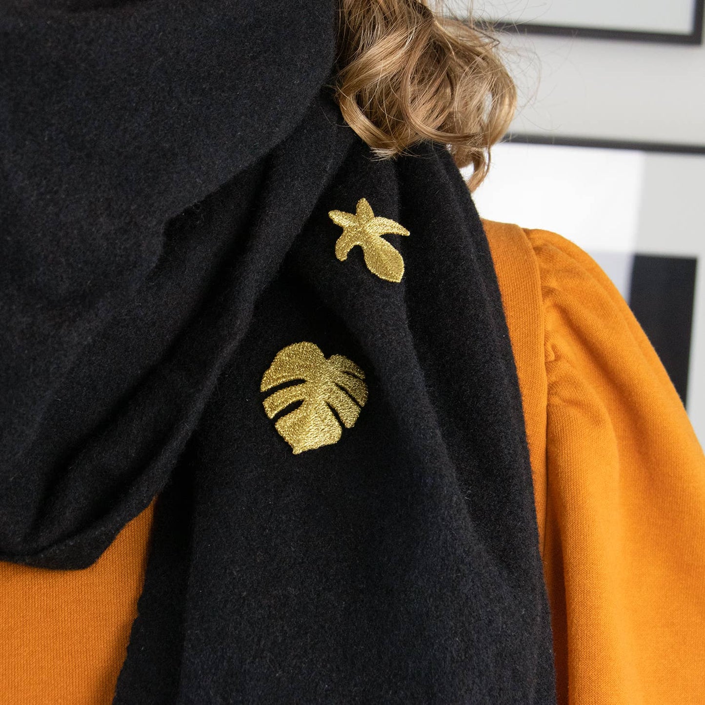 Bestickte Broschen – Blätter Set (3 Stück)