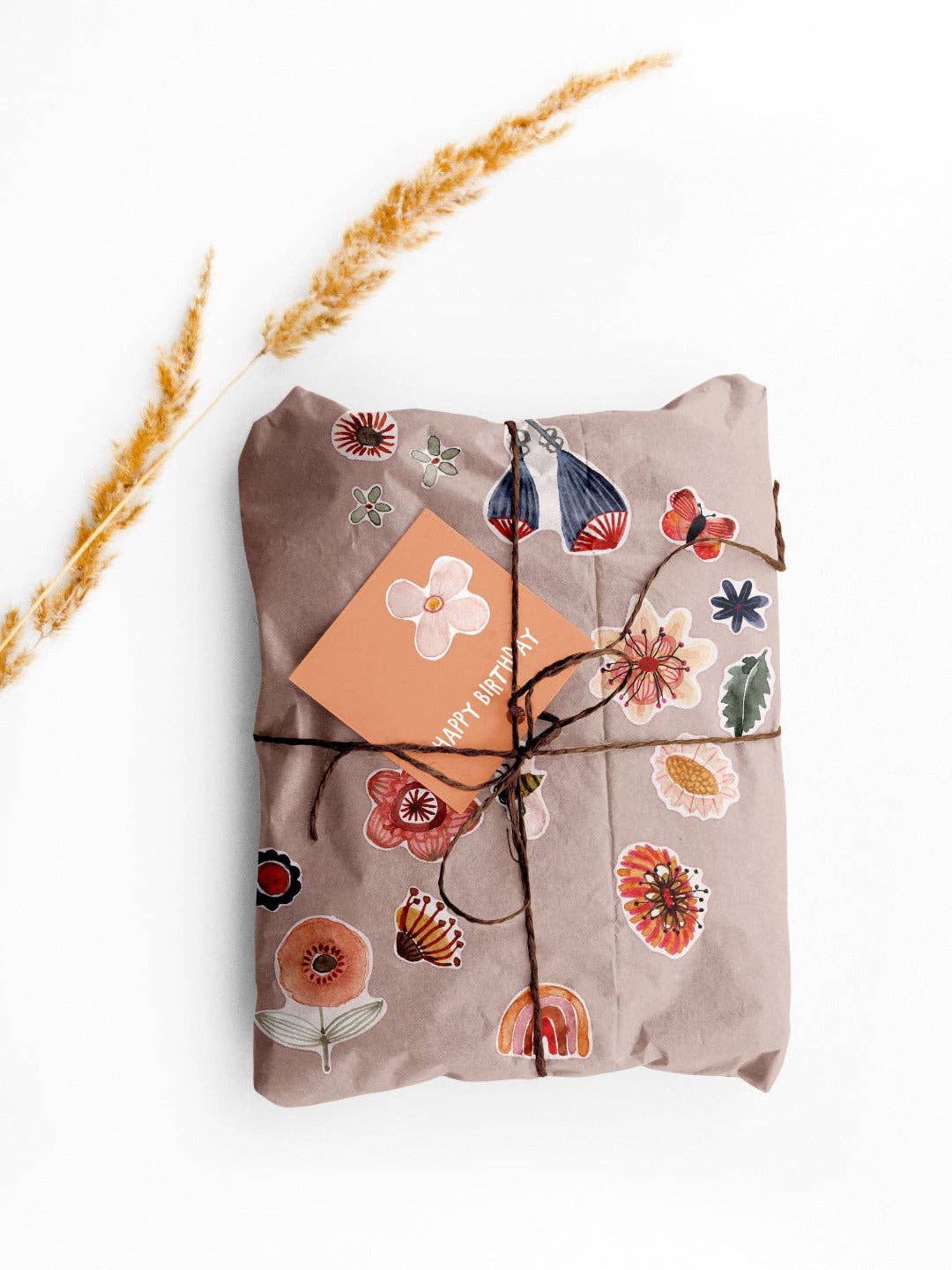 Stickerbogen Blumen | Recyclingpapier 2 Bögen