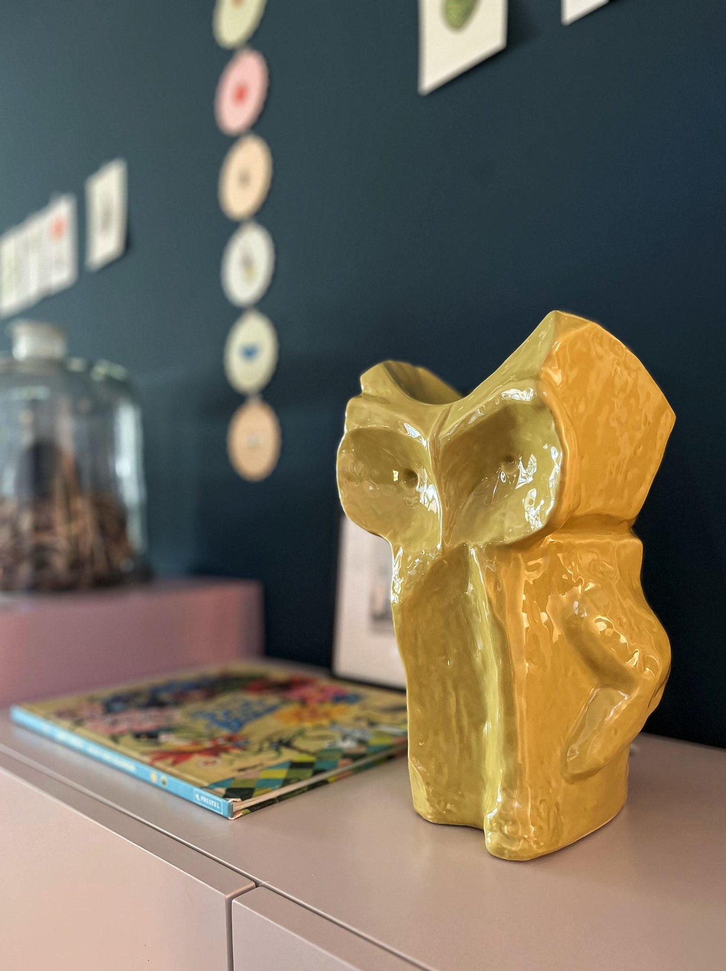Marni x Serax – „After Midnight“ Vase in Eulenform,  Yellow