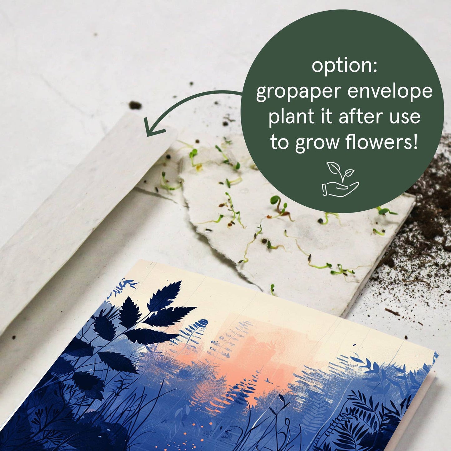 Grusskarte „Sending you love and light“ – Liebevolle Karte mit Kerzenmotiv (A6)