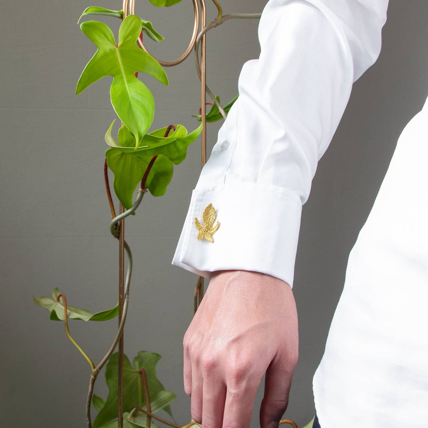 Bestickte Broschen – Blätter Set (3 Stück)