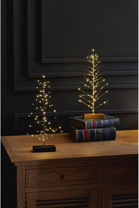 Leuchtender Weihnachtsbaum schwarz