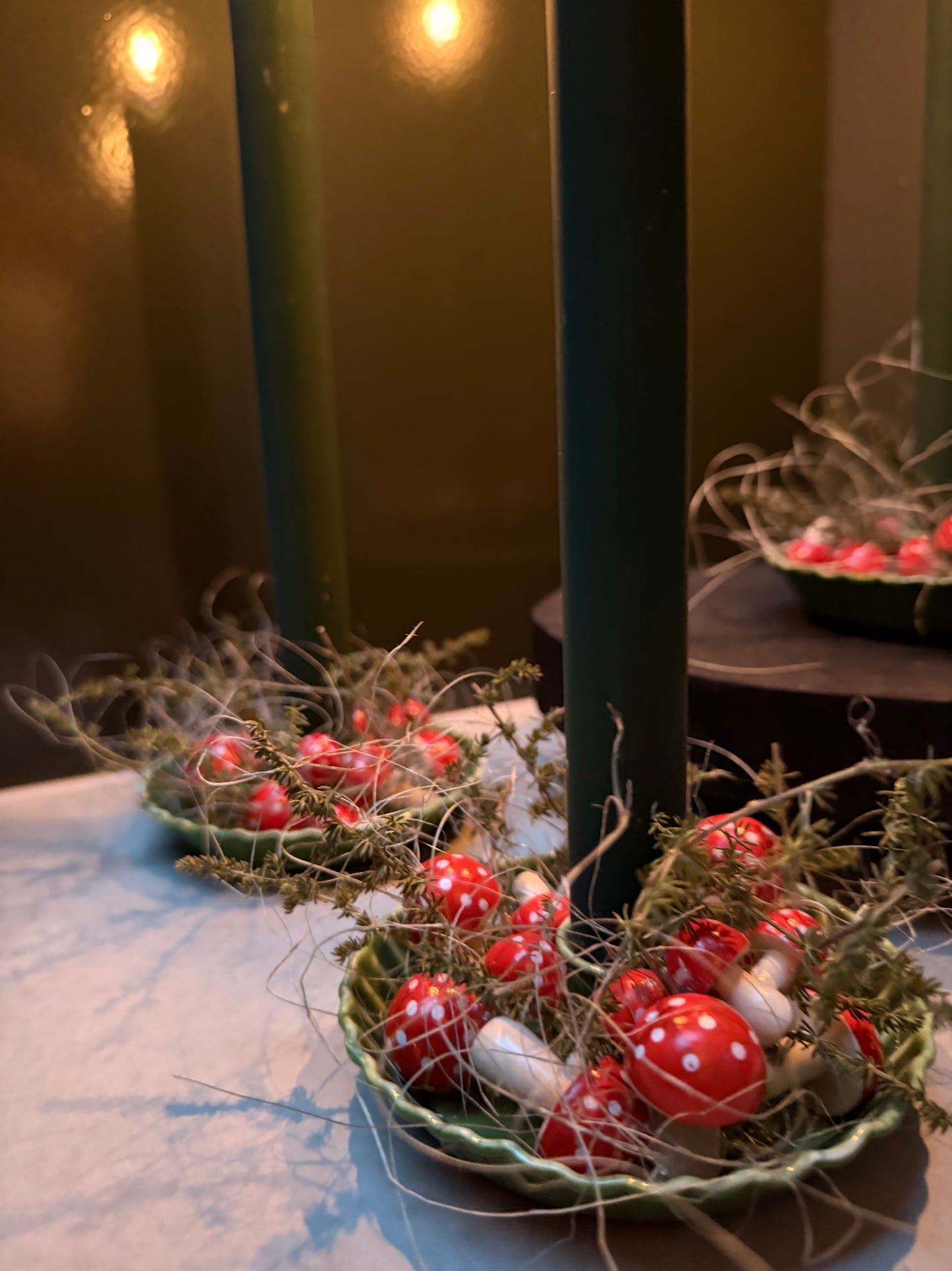 Emaille Kerzenhalter Grün – de. Weldaad