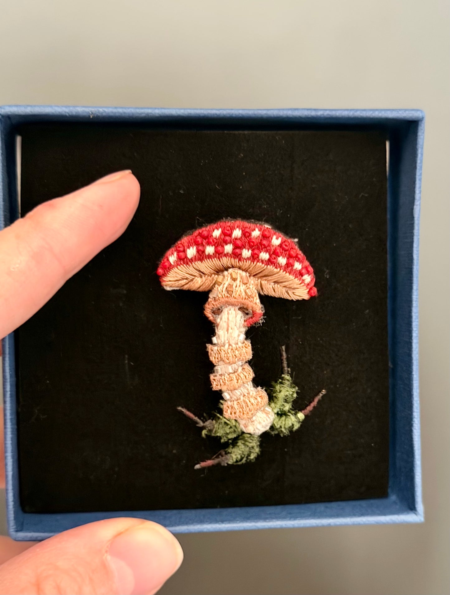 Fliegenpilz – Fly Amanita Mushroom Brosche