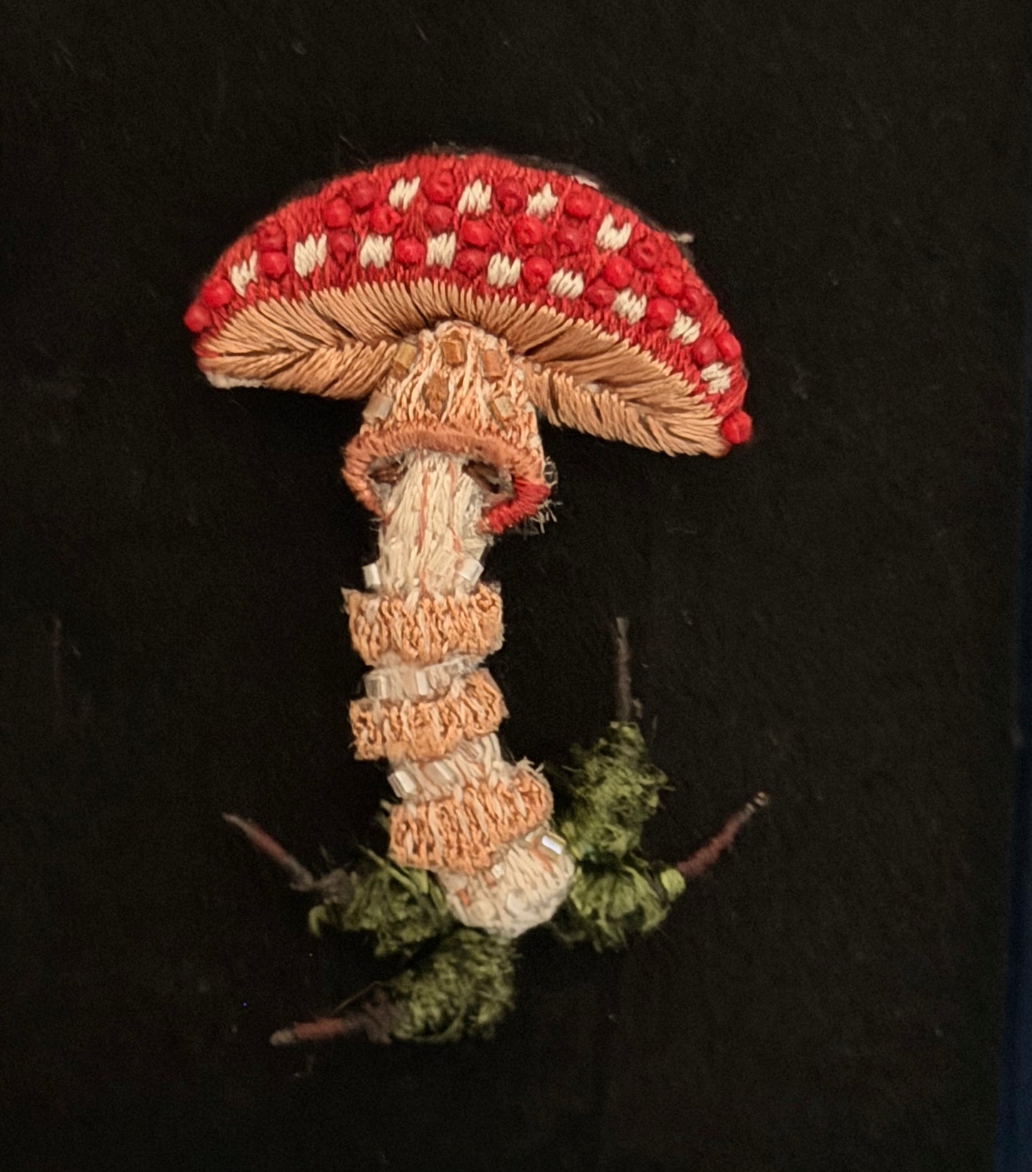 Fliegenpilz – Fly Amanita Mushroom Brosche