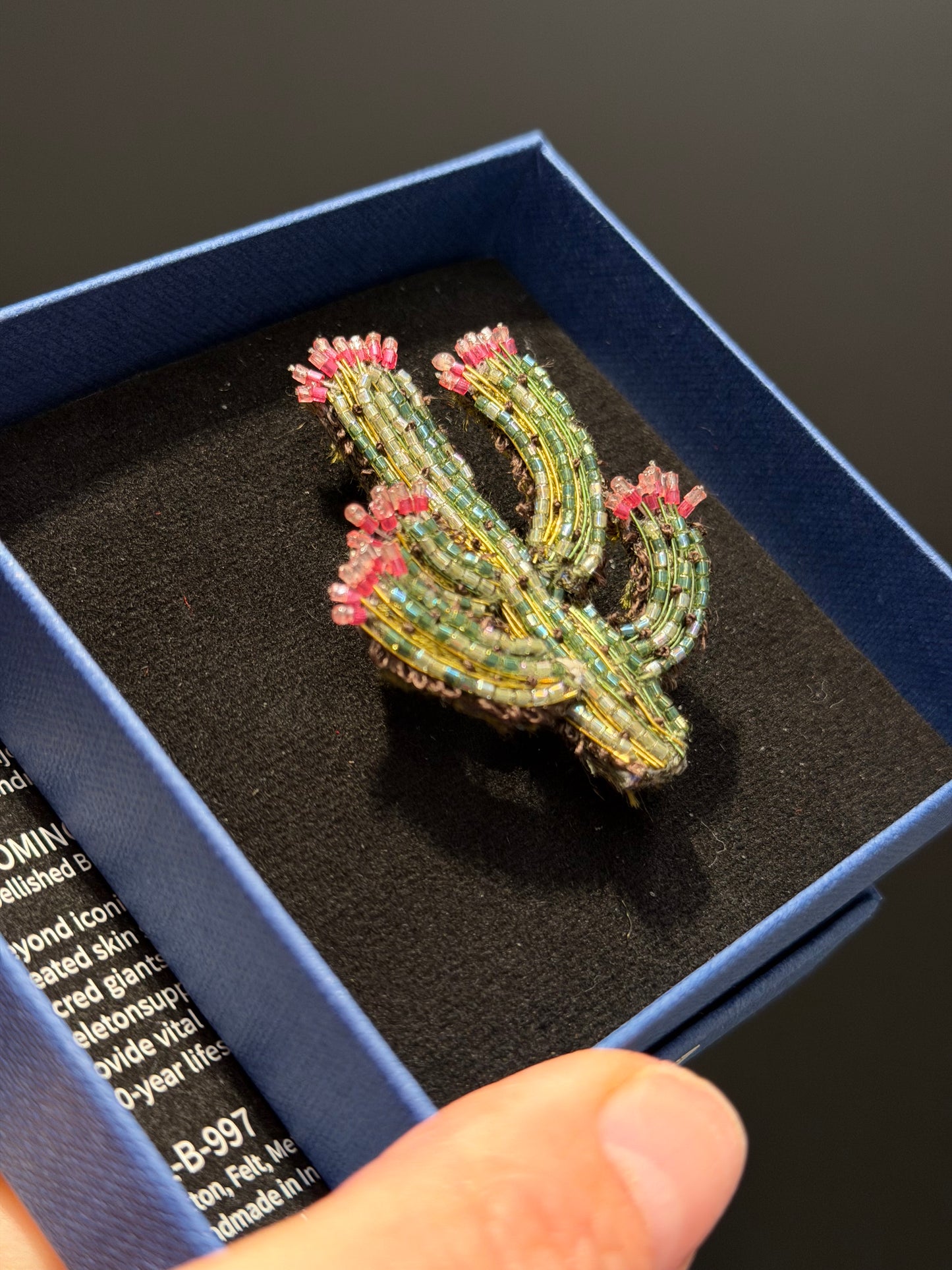 Blooming Desert Cactus – Kaktus Brosche