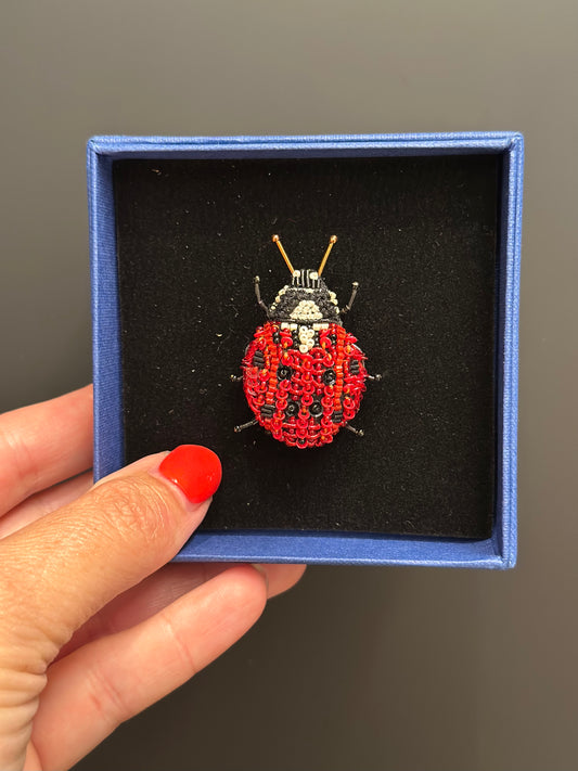 Marienkäfer – Lady Bird Brosche von Trovelore
