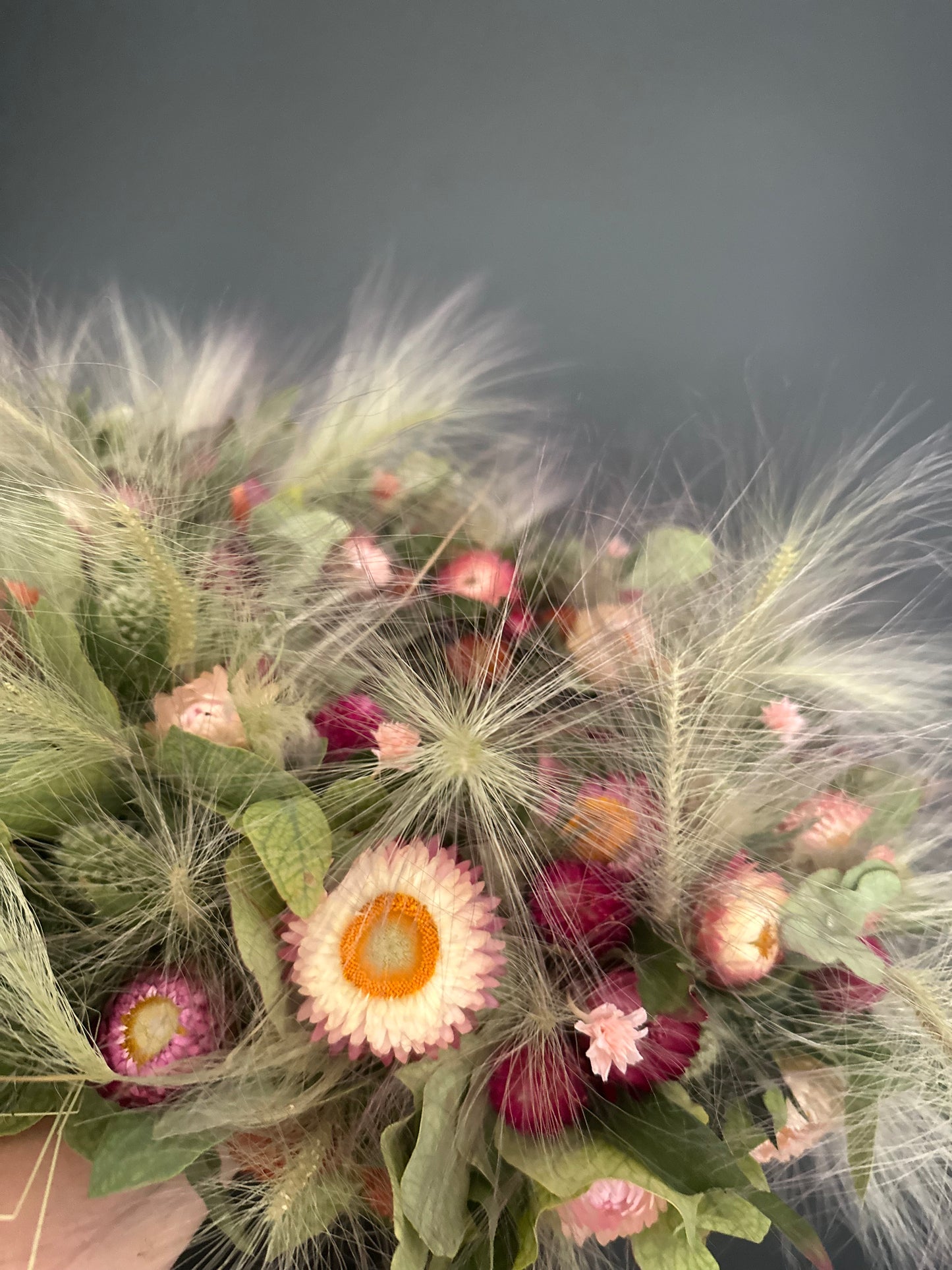 Spätsommer Kranz aus Trockenblumen