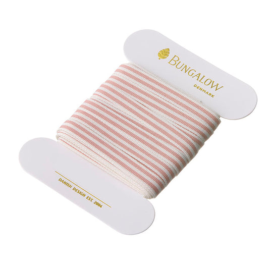 Geschenkband Horizontal Stripe – Rose, 8 mm