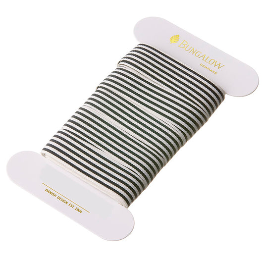 Geschenkband Horizontal Stripe – Black, 18 mm
