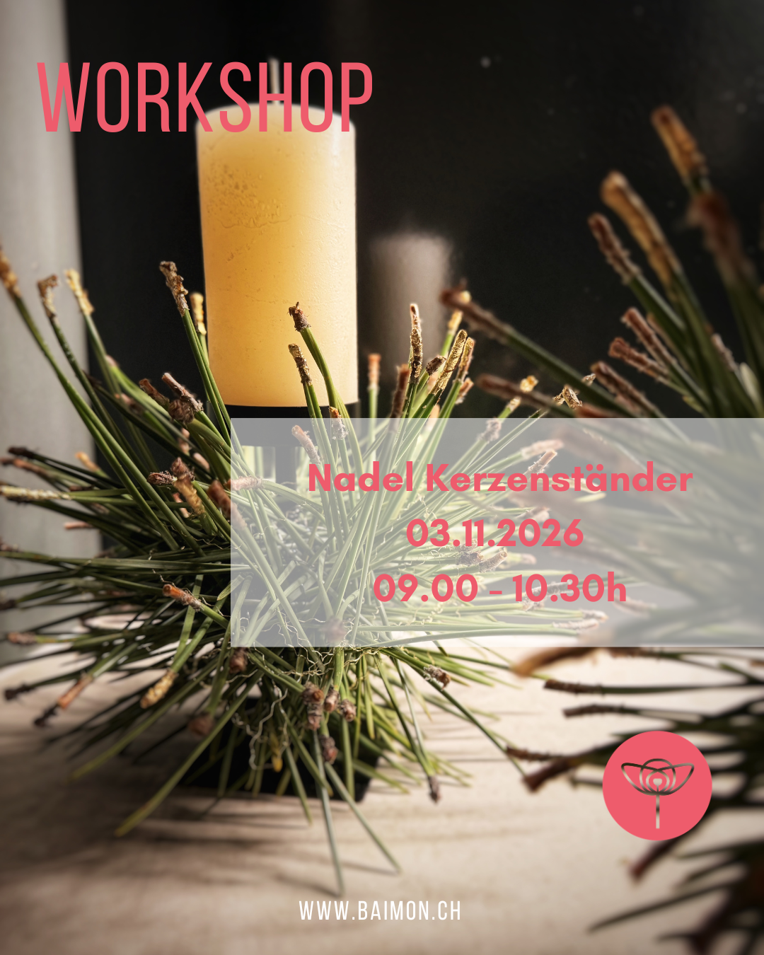 Kurs - Nadel Kerzenständer, 03.11.2026