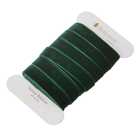 Samtband Velvet – Hunter, 16 mm