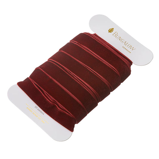 Samtband Velvet – Wine, 16 mm